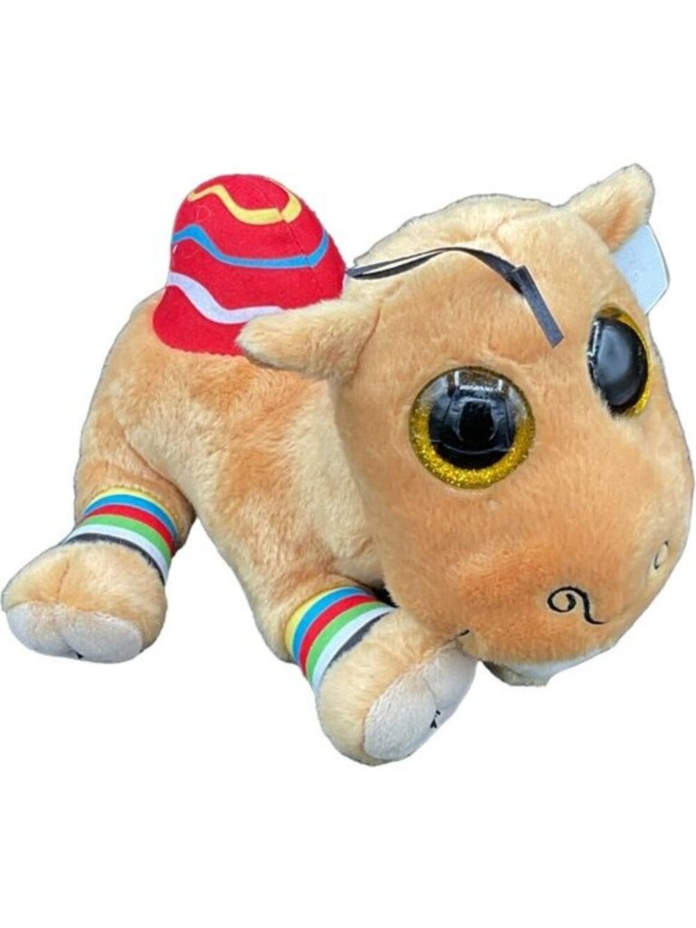 Ty Beanie Boos Jamal Camel Plush Tan Gold Glitter Eyes Boho Kidcore Toy